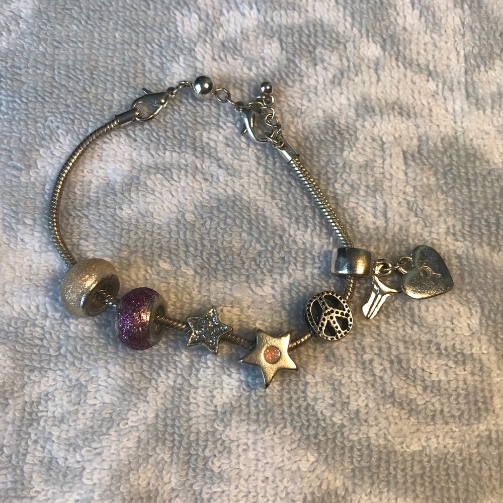 Simple charm bracelet.